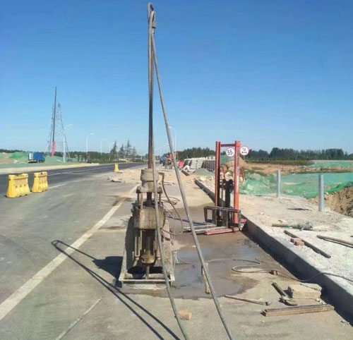 三门峡公路高聚物注浆加固
